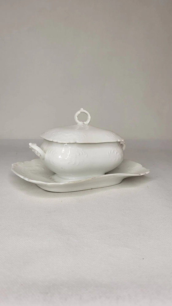 19th century Limoges Pouyat porcelain gravy boat – Crockery (photo 3 of 6)