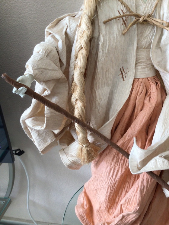 Image 1 of Bambola giapponese di carta fatta a mano di 75 anni