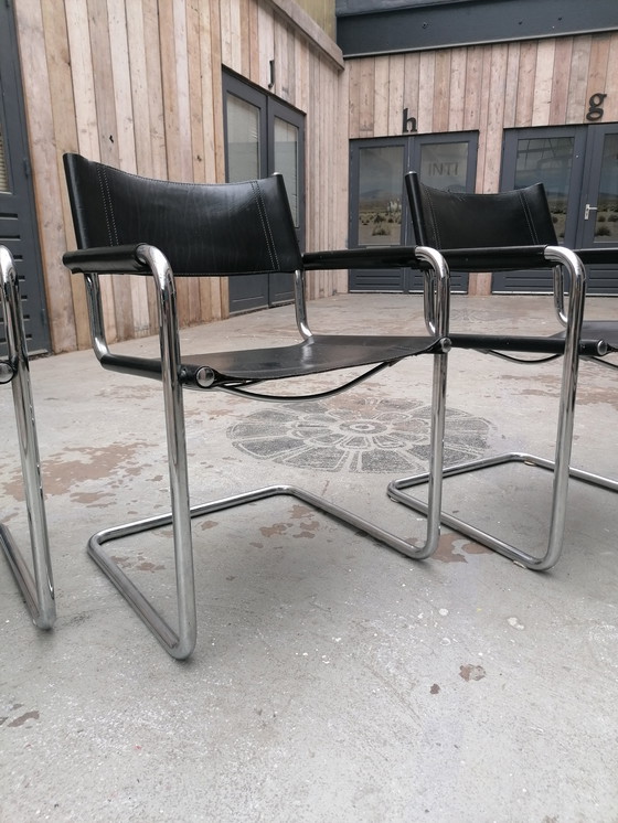 Image 1 of 4x Mart Stam model s 34 stoelen