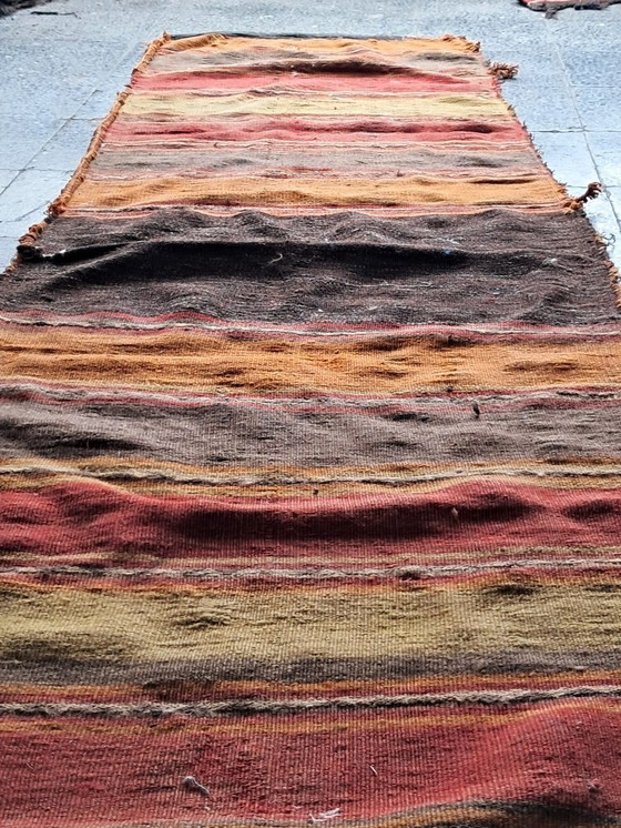 Image 1 of Kilim turco tessuto a mano 270x70 cm