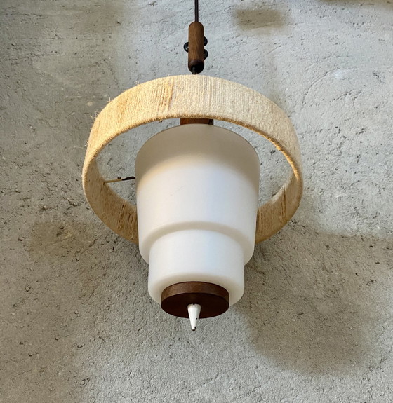 Lampada danese vintage – Lampade a sospensione, Cristallo, Legno (photo 2 of 12)