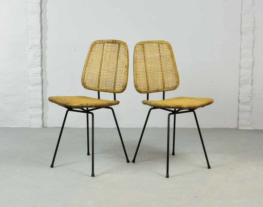 Sedie laterali di design olandese Rohé Cane