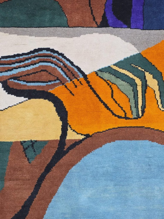 Alfombra de lana y seda anudada a mano "Horror Surgit" de Le Corbusier (300x200cm) – Wool (photo 5 of 9)