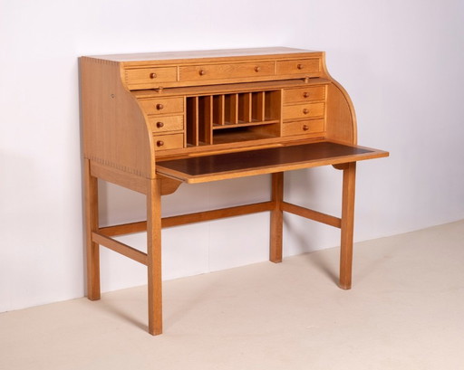 Scrivania con cassettiera Andreas Hansen in rovere, anni '70, Danimarca