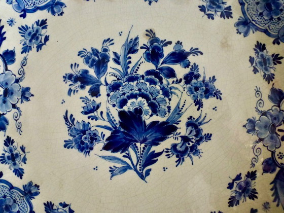 Image 1 of Ancienne assiette murale produite par De Porceleyne Fles