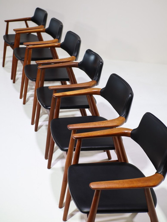 Image 1 of 6x Eetkamerstoelen GM11 Svend Aage Eriksen Glostrup teak