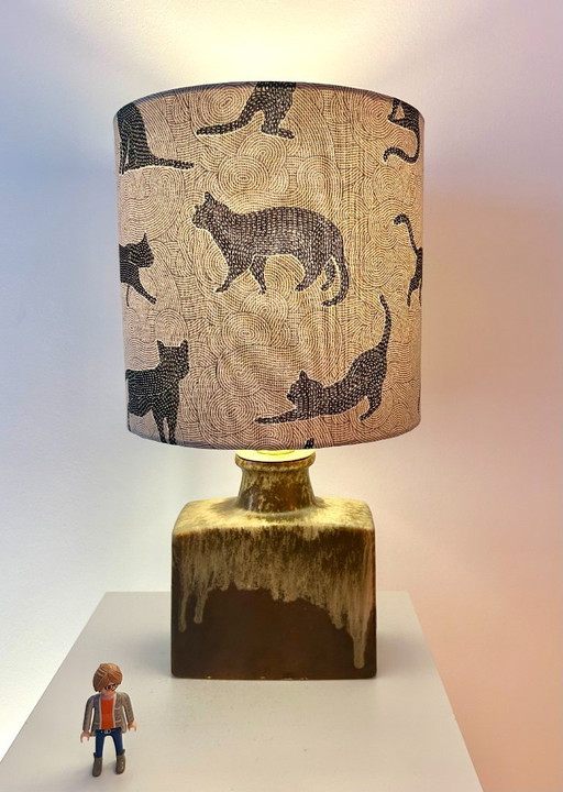 Jarrón de chimenea Scheurich reciclado con pantalla de alta calidad