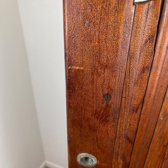 Image 1 of Paravento ondulato con doghe di pino, 1930