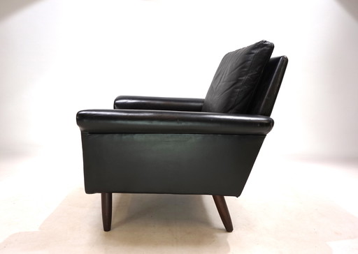 Chaise longue en cuir Gustav Thams, 1960