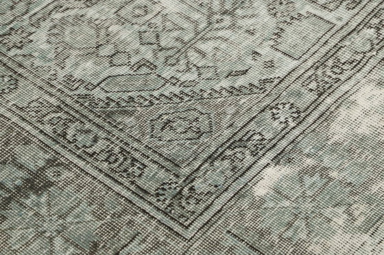 Image 1 of Hand-knotted vintage art rug 336x248