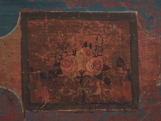 Antieke rode kist met bloemendecoratie (ca. 1920) #106 – Opbergkast (photo 31 of 40)