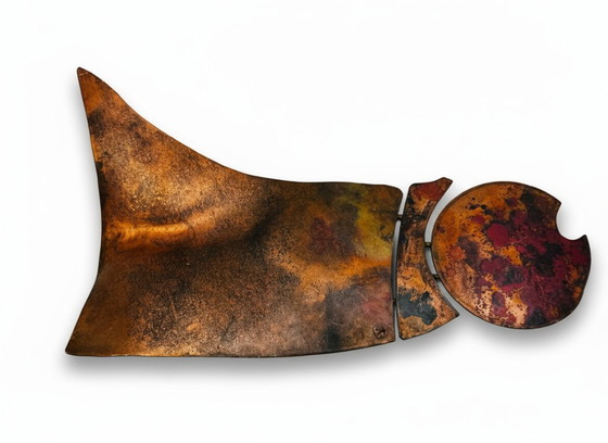 Image 1 of Ensemble de sculptures murales brutalistes signées B + D, vers 1965–1975