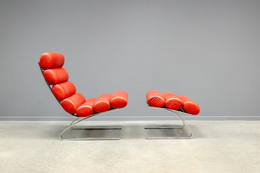 Sinus lounge chair + ottoman