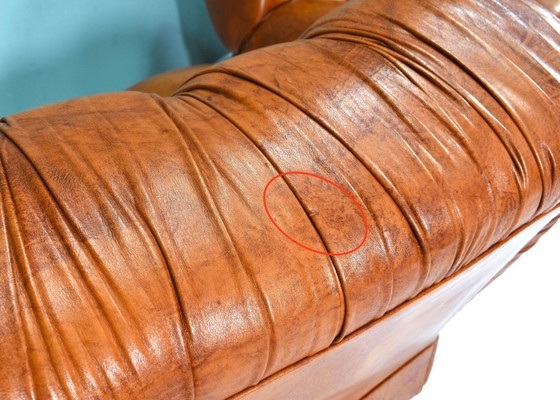 Fauteuils Giuseppe Rossi di Albizzate en cuir, Italie, années 1970, Chaises & fauteuils, Marron (photo 19 sur 20)