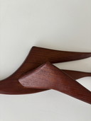 Uccello da parete scandinavo vintage in teak, 50 cm
