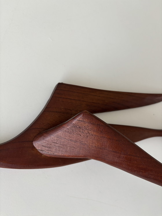 Image 1 of Vintage Teakhouten 50cm Scandinavische wandvogel 