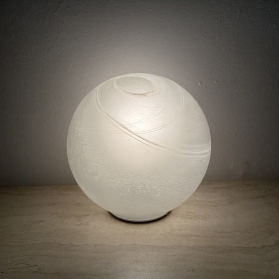 Image 1 of Lampada da tavolo vintage in vetro Wofi Leuchten Mars