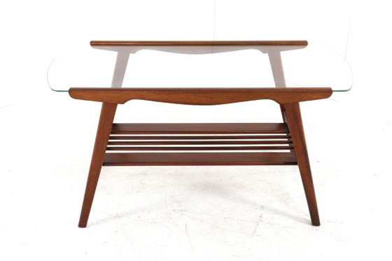 Tavolino da caffè vintage con portariviste in teak e vetro – Tavolini da caffè, Wood, Glass (photo 9 of 18)