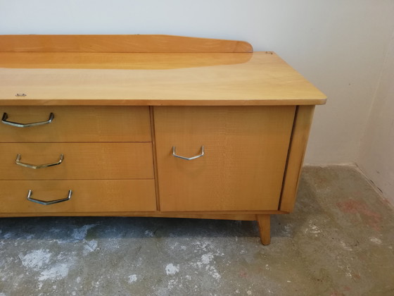 Image 1 of Luxe Mid Century Vintage Lowboard Dressoir TV-meubel Platenspeler-meubel