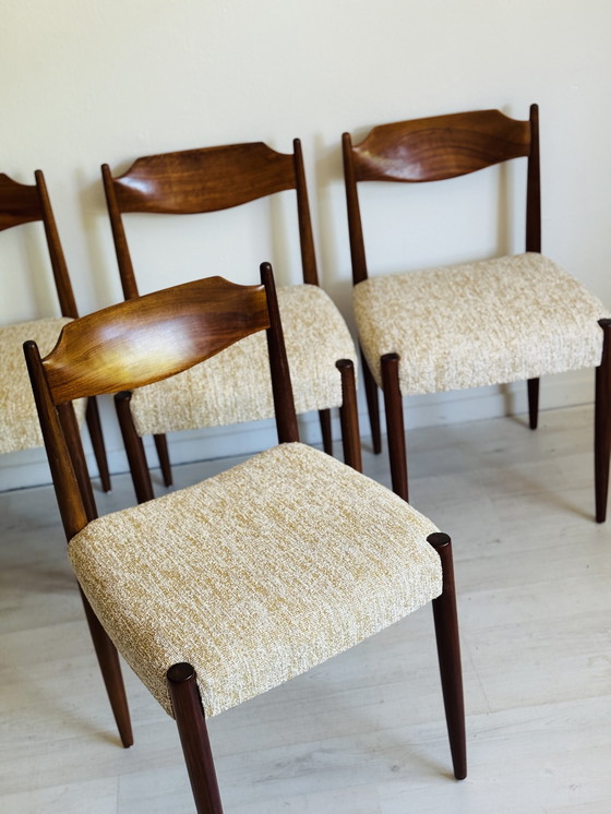 Image 1 of Set Of 4 Vintage Danish Chairs 1960s