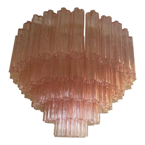 Image 1 of Rosa "Tronchi" Muranoglas Flush Mount