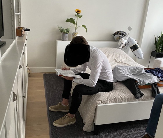 Image 1 of Tappeto Perletta in lana grigio / marrone