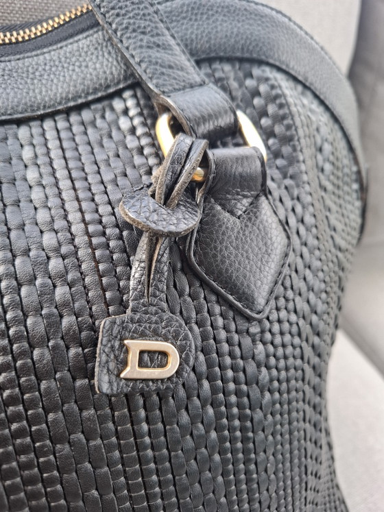 Image 1 of Magnifique sac à bandoulière Delvaux Parsac vintage – Toile de Cuir noire