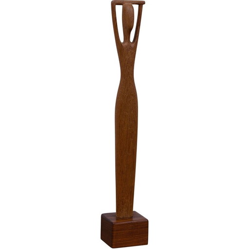 Vintage teak sculpture by Johnny Mattsson, Sweden