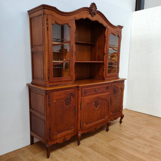 Credenza con Vetrina Vintage Cassettiera Mobile a Parete – Credenze con vetrina, Glass, Wood (photo 7 of 17)