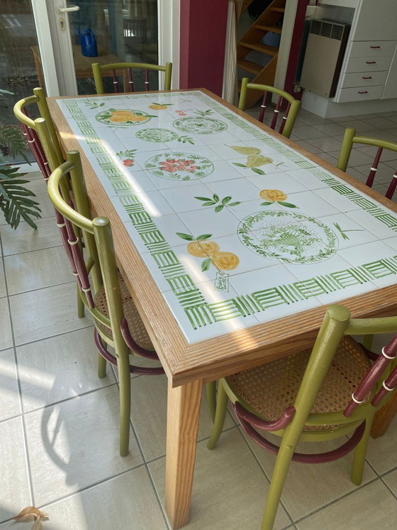 Image 1 of Dining table by Belgian Artiste Isabelle de Borchgrave