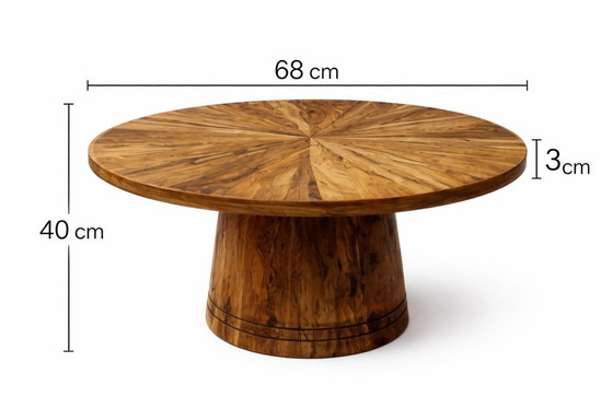 Image 1 of Handgemaakte Marokkaanse mahoniehouten salontafel | Ambachtelijke Marokkaanse Salontafel van Massief Acajou