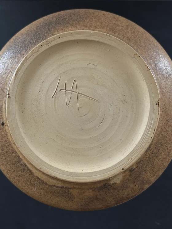 Mooie vintage handgemaakte keramische vaas – Vazen, Ceramic, Mid Century Modern (photo 4 of 6)
