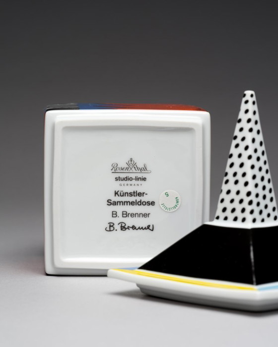 Image 1 of Rosenthal - Barbara Brenner Box Künstler-Sammeldosen "Artist Collection Boxes" series Porcelain Post-modernist Germany 80-90s