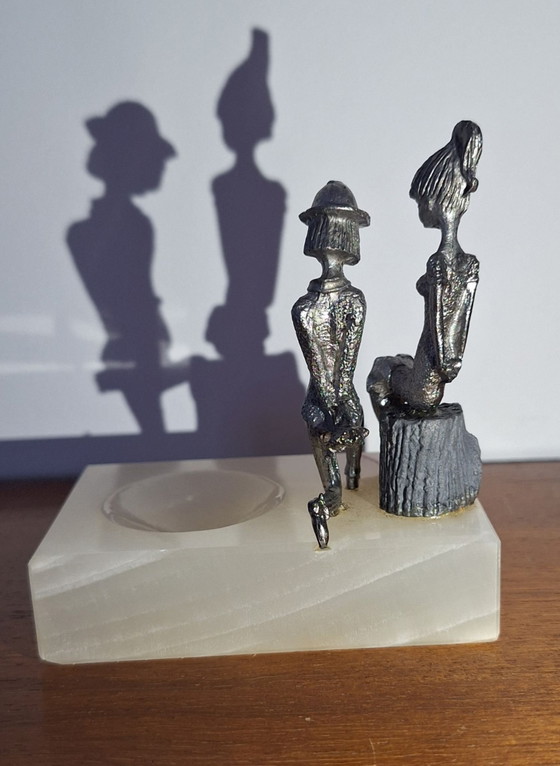 Vide-poche / Posacenere 'Les Amoureux' – Oggetti decorativi, Pietra, Metallo (photo 5 of 7)