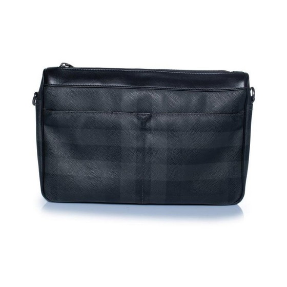 Image 1 of Burberry, Check print rambler bag in canvas