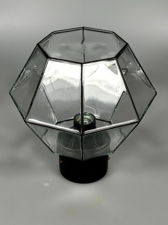 Image 1 of 1960s/70s Plafoniere ceiling lamp by Glashütte Limburg, Germany, Space Age