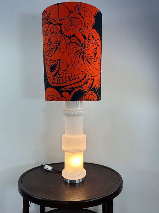 Image 1 of Vintage lamp van wit opaal Murano glas, Doria, Italië, 1970