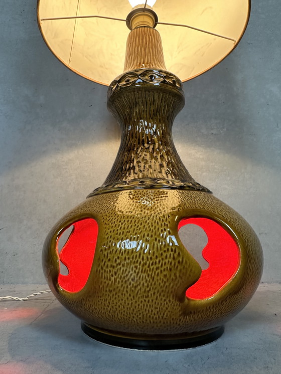 Image 1 of Vintage West Germany Fat Lava Floor Lamp - Bay Keramik