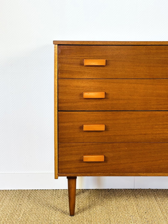 Image 1 of Scandinavian teak chest of drawers, 1960