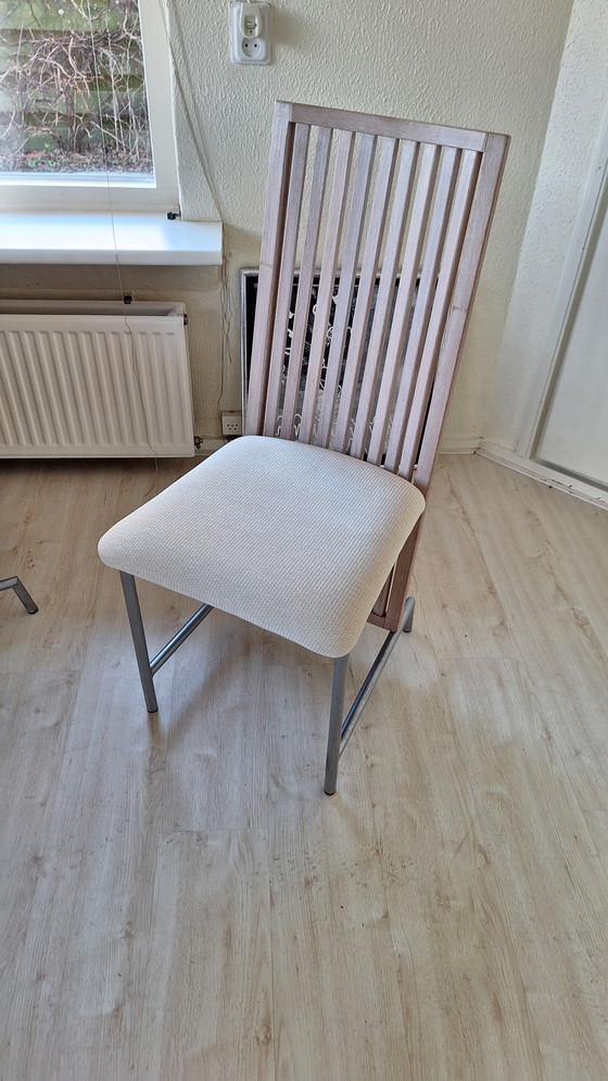 Image 1 of Large Dining Table With 6 Chairs