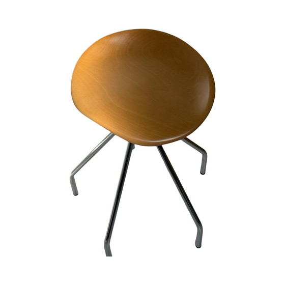 Image 1 of Pepe Cortes - Amat Jamaica - Sgabello vintage industriale - Seduta in legno