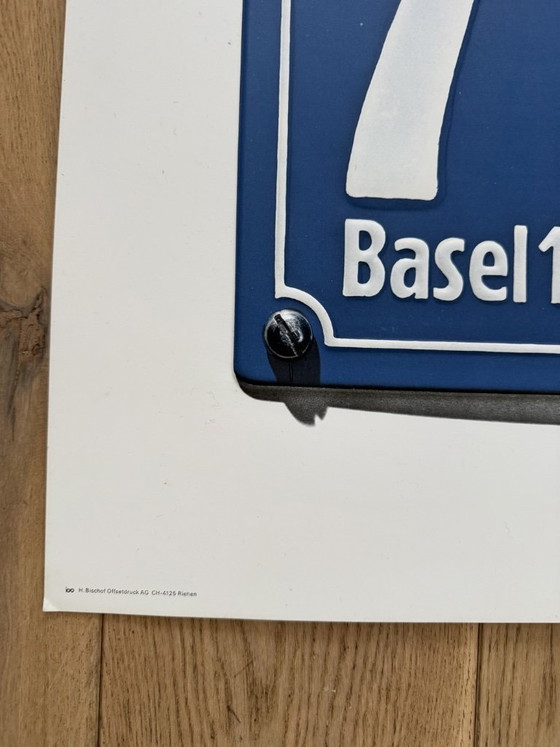 Image 1 of Art Basel poster 1976 design kunst Zwitsers Vitra Knoll Moderne kunst