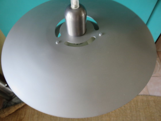 Image 1 of Zilver geïriseerd metalen hanger van typisch Deens ontwerp, Circa 75/80