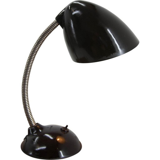 Lámpara de mesa vintage ajustable de baquelita de Eric Kirkman Cole, 1950
