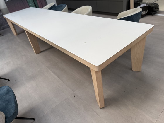 Image 1 of Mesa de trabajo Arco Fat de madera de roble y cera blanca 450