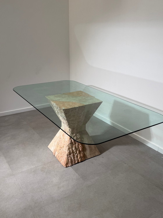 Mactan Stone Dining Table with Glass Top (photo 2 of 5)