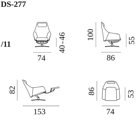 Image 1 of Poltrona girevole de Sede DS-277
