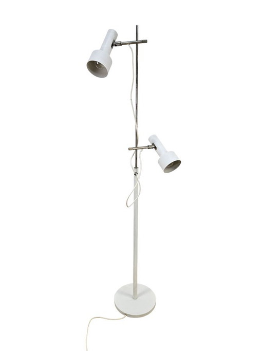 Lámpara de pie blanca, Alemania, años 60