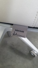 Interstuhl Silver 162S office chair white leather James Bond