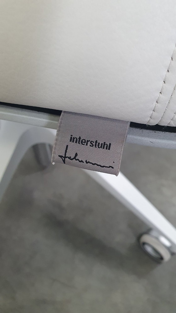 Image 1 of Interstuhl Silver 162S Bürostuhl, weißes Leder, James Bond